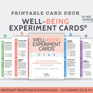 Well-Being Experiment Cards® printable 52-card digital deck